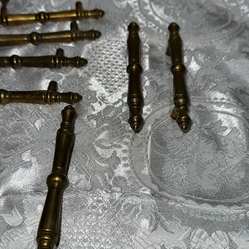 SET OF 8 Drawer Handles Pulls Metal